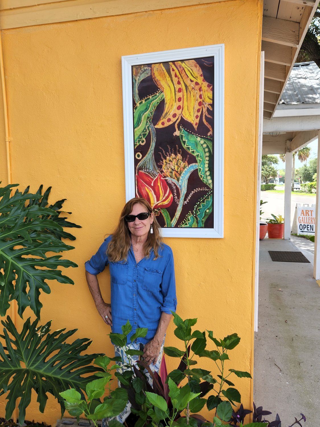 Wendy Tatter stands outside her new art gallery location in St. Augustine.